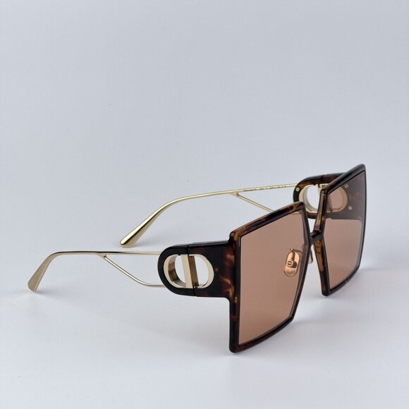 Dior 30MONTAIGNE SU CD40030U 53Y 26L0 BRAND NEW Sunglasses Havana Brown Square - Picture 7 of 12